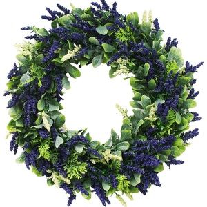 Faux Lavender Wreath
